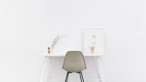 Simple Minimalist Office Setup